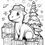 Dinosaurio bebe navideño